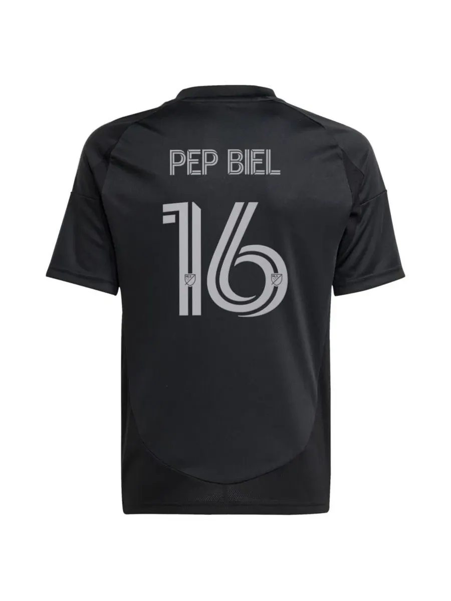 Футболка с коротким рукавом Pep Biel Charlotte FC 2025 Fortress Kit Replica Jersey adidas — изображение 3 из 3, черный