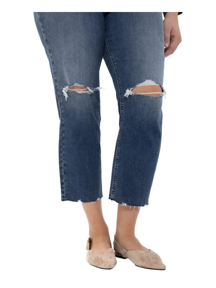 Укороченные прямые джинсы Avery больших размеров Silver Jeans Co., Synth — изображение 4 из 8