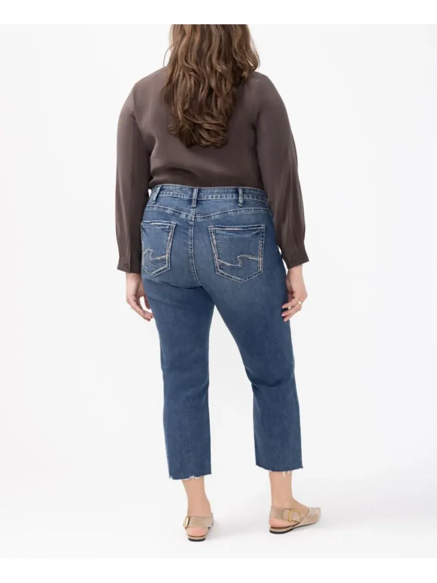 Укороченные прямые джинсы Avery больших размеров Silver Jeans Co., Synth — изображение 7 из 8