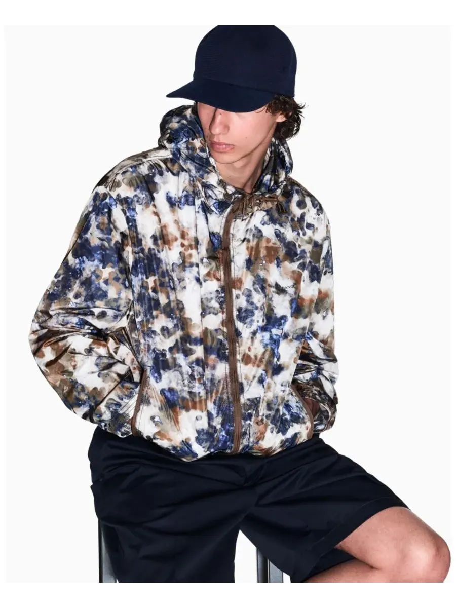 Мужская нейлоновая ветровка с акварельным принтом A|X Armani Exchange, Cloudy Print