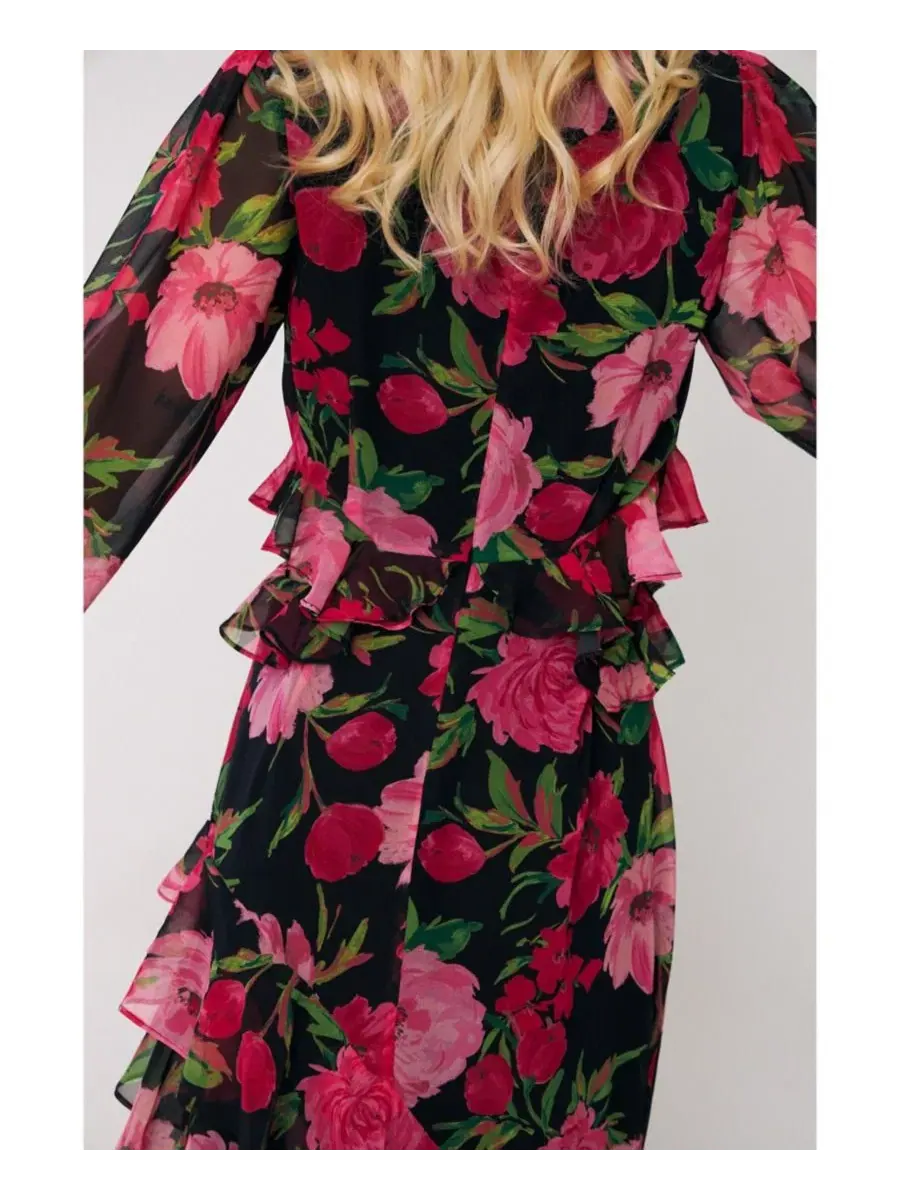 Платье макси с многоярусной оборкой Love Floral CRAS, Floral Romance — изображение 4 из 8