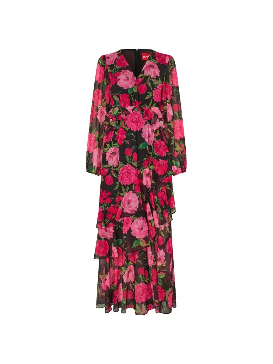 Платье макси с многоярусной оборкой Love Floral CRAS, Floral Romance — изображение 6 из 8