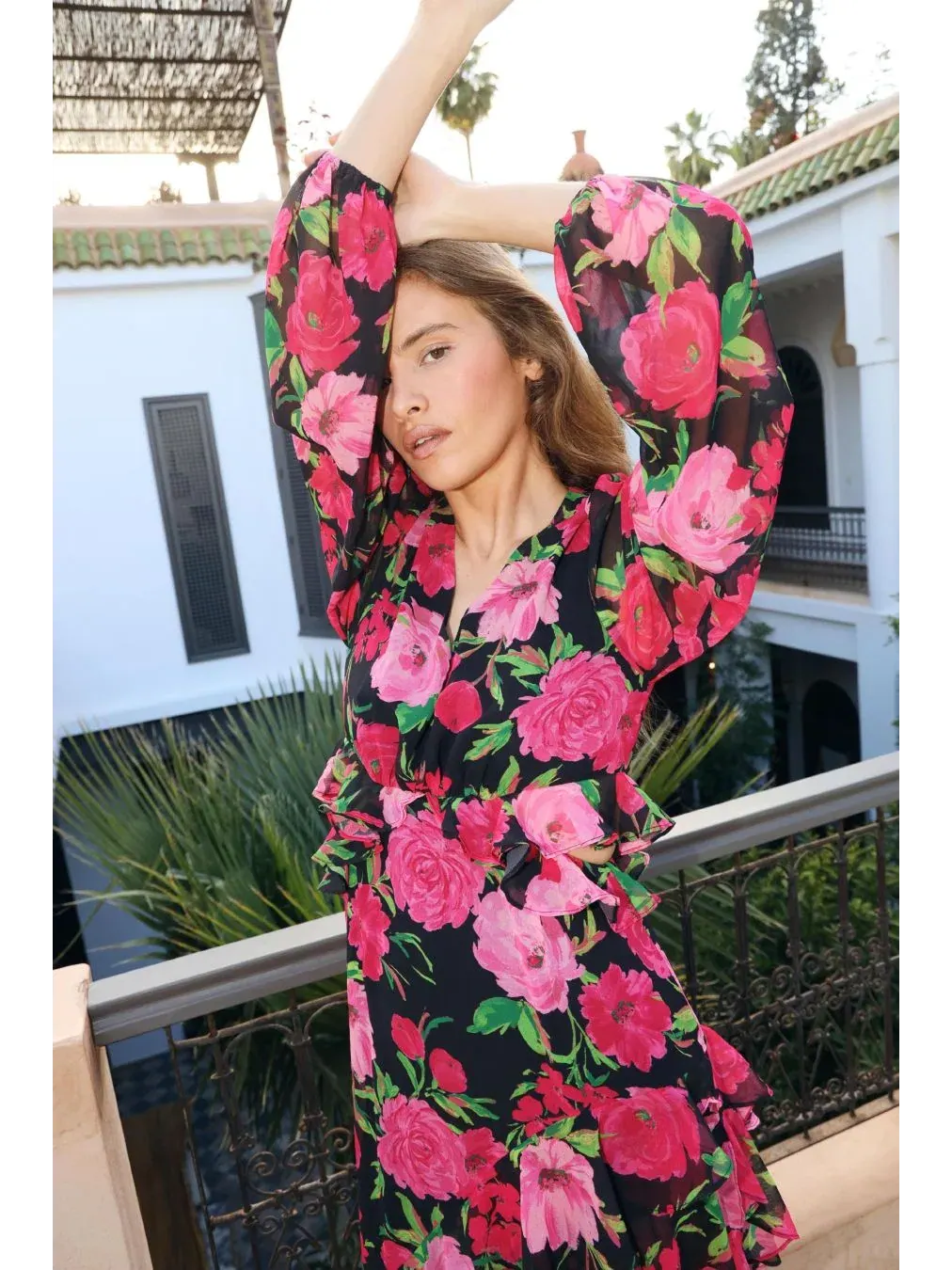 Платье макси с многоярусной оборкой Love Floral CRAS, Floral Romance — изображение 7 из 8