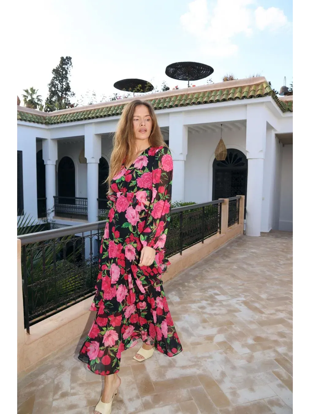 Платье макси с многоярусной оборкой Love Floral CRAS, Floral Romance — изображение 8 из 8