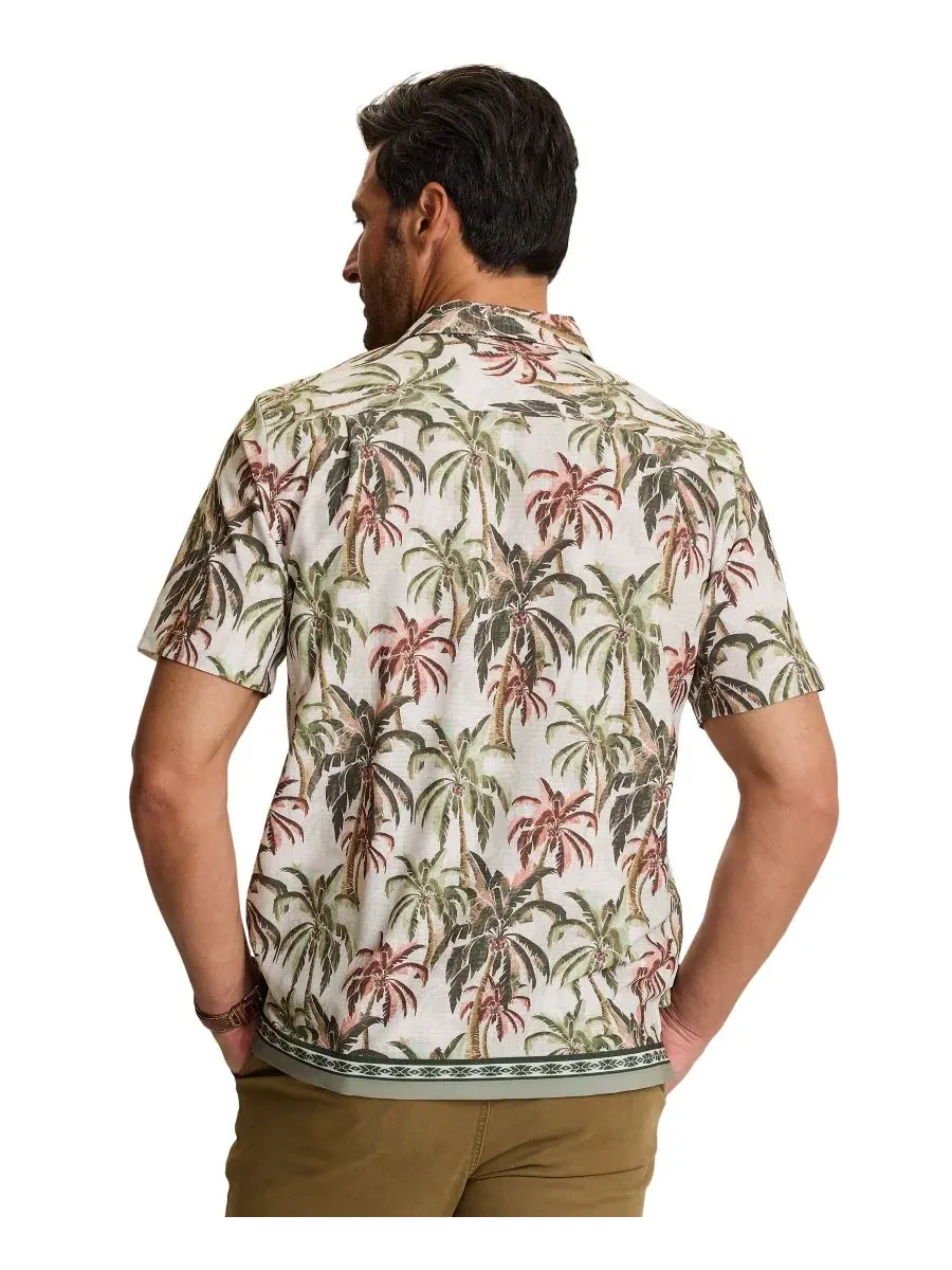 Рубашка с коротким рукавом с принтом Engineered Print Tommy Bahama, Pale Jade — изображение 3 из 5