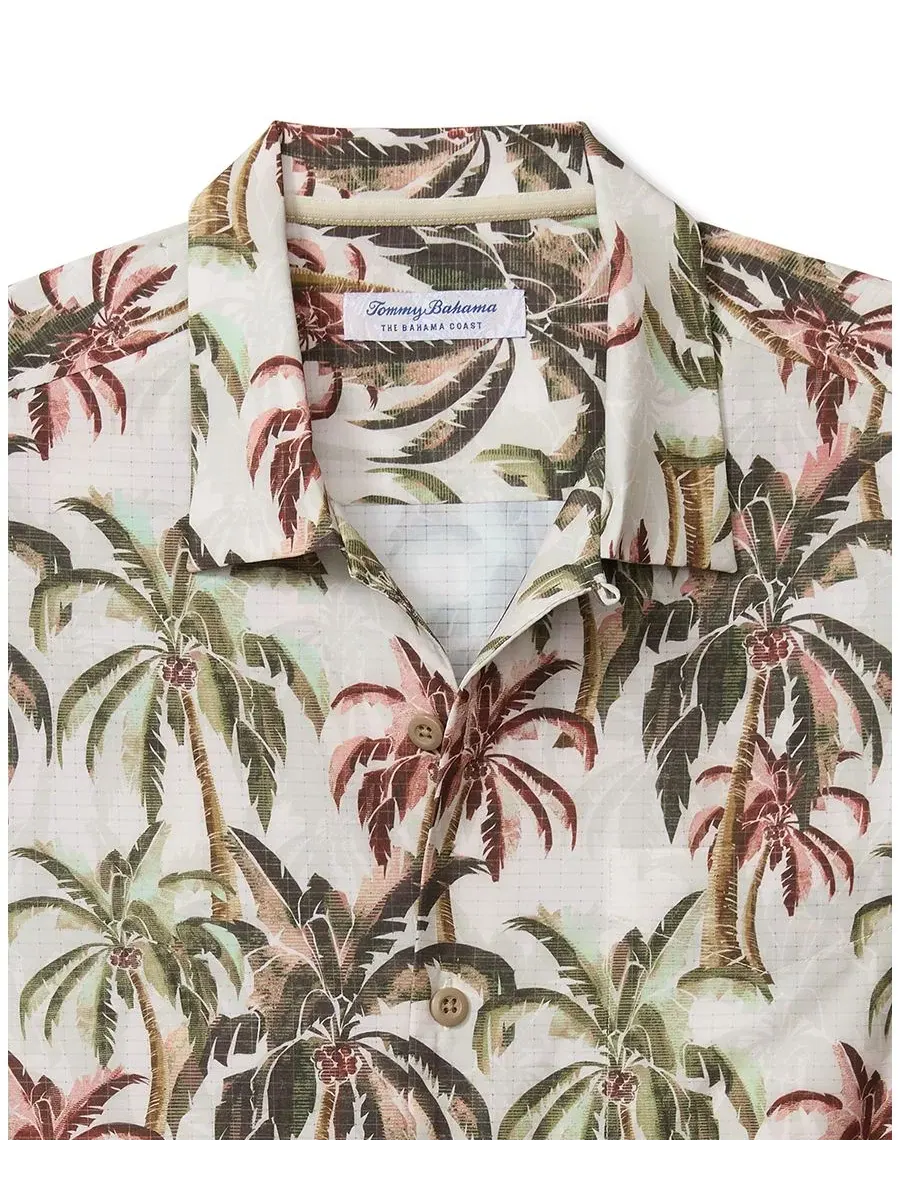 Рубашка с коротким рукавом с принтом Engineered Print Tommy Bahama, Pale Jade — изображение 5 из 5