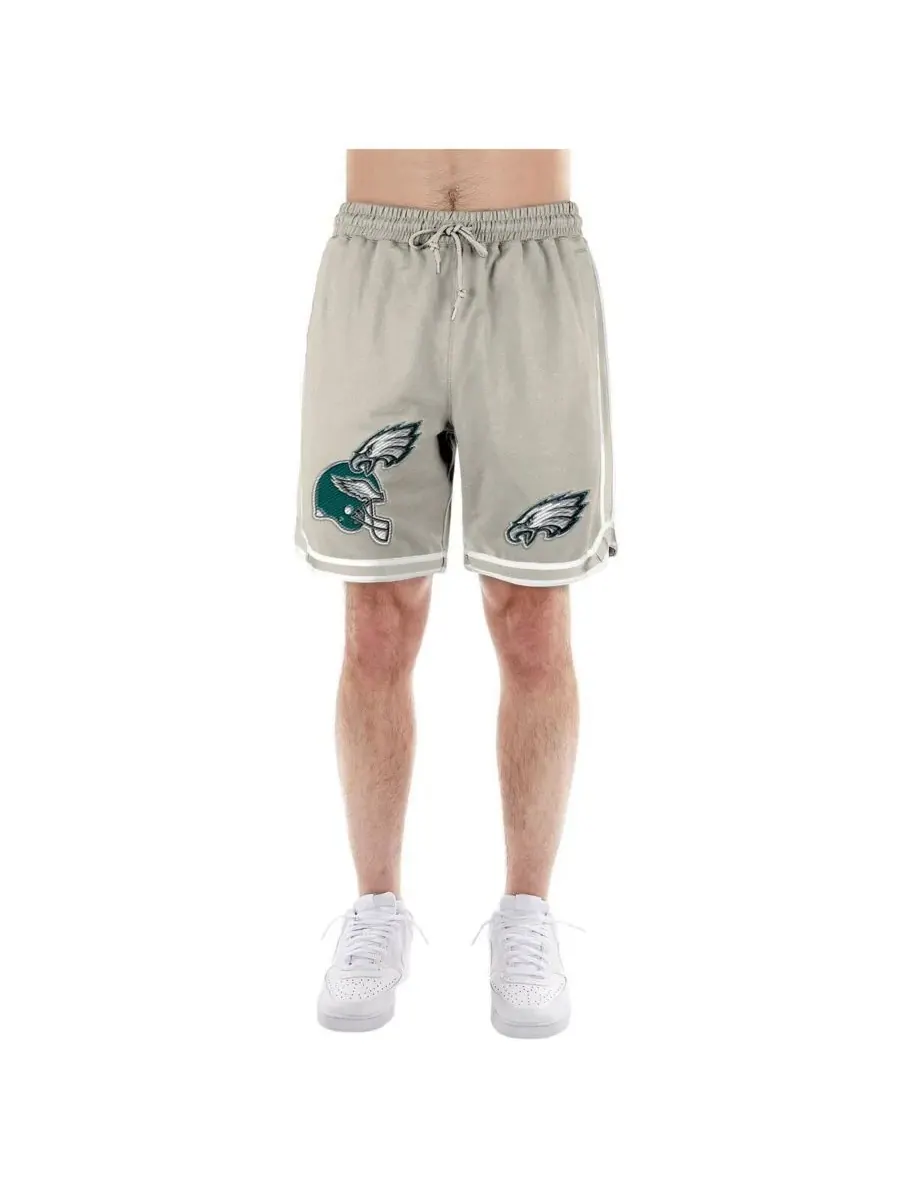 New Era Мужские светло-бежевые шорты Philadelphia Eagles Stone с многослойной нашивкой — изображение 3 из 5, светлый бежевый