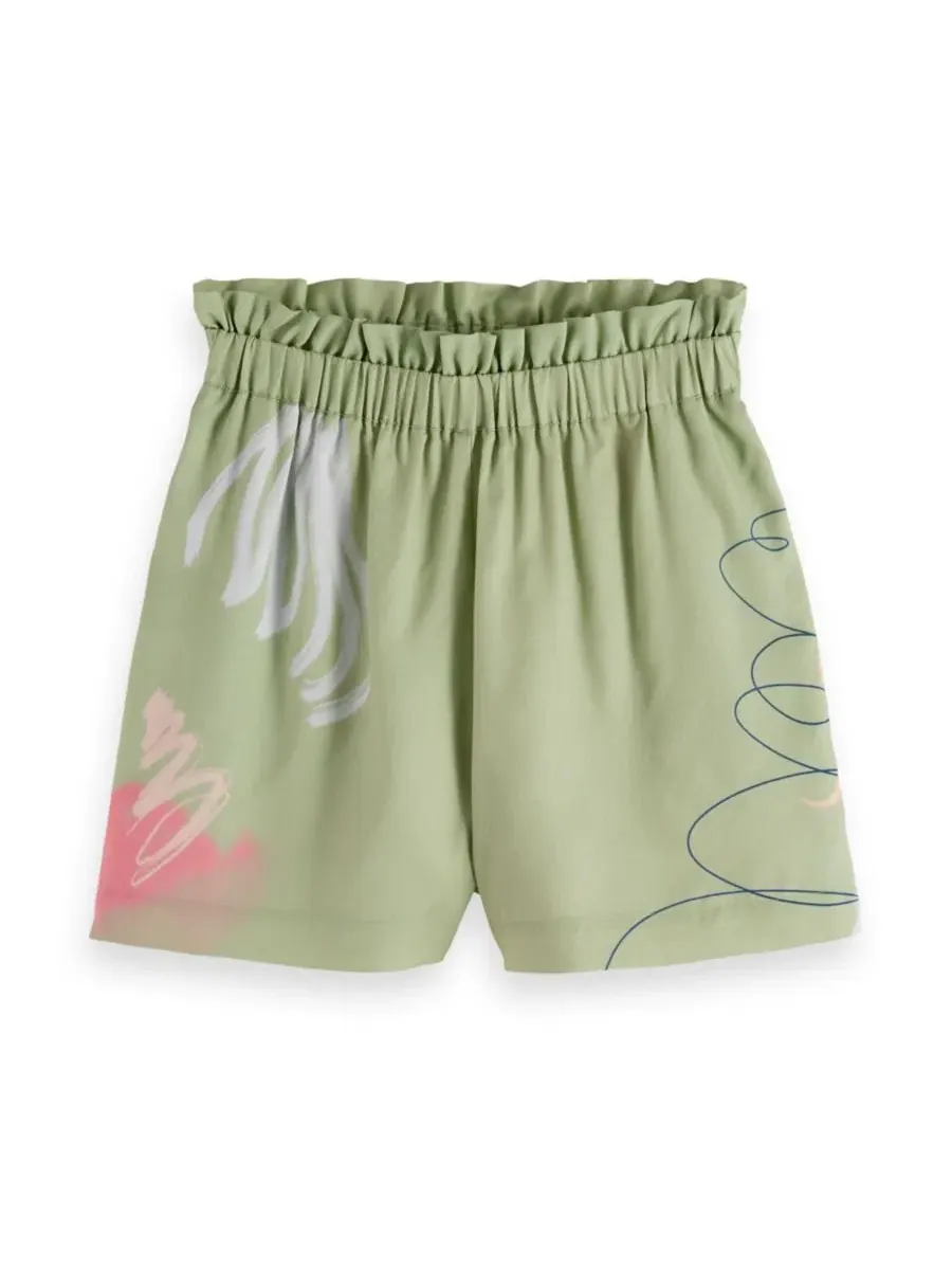 Женские шорты с высокой посадкой и принтом Lucebert Print SCOTCH & SODA, Lucebert Print — изображение 4 из 4