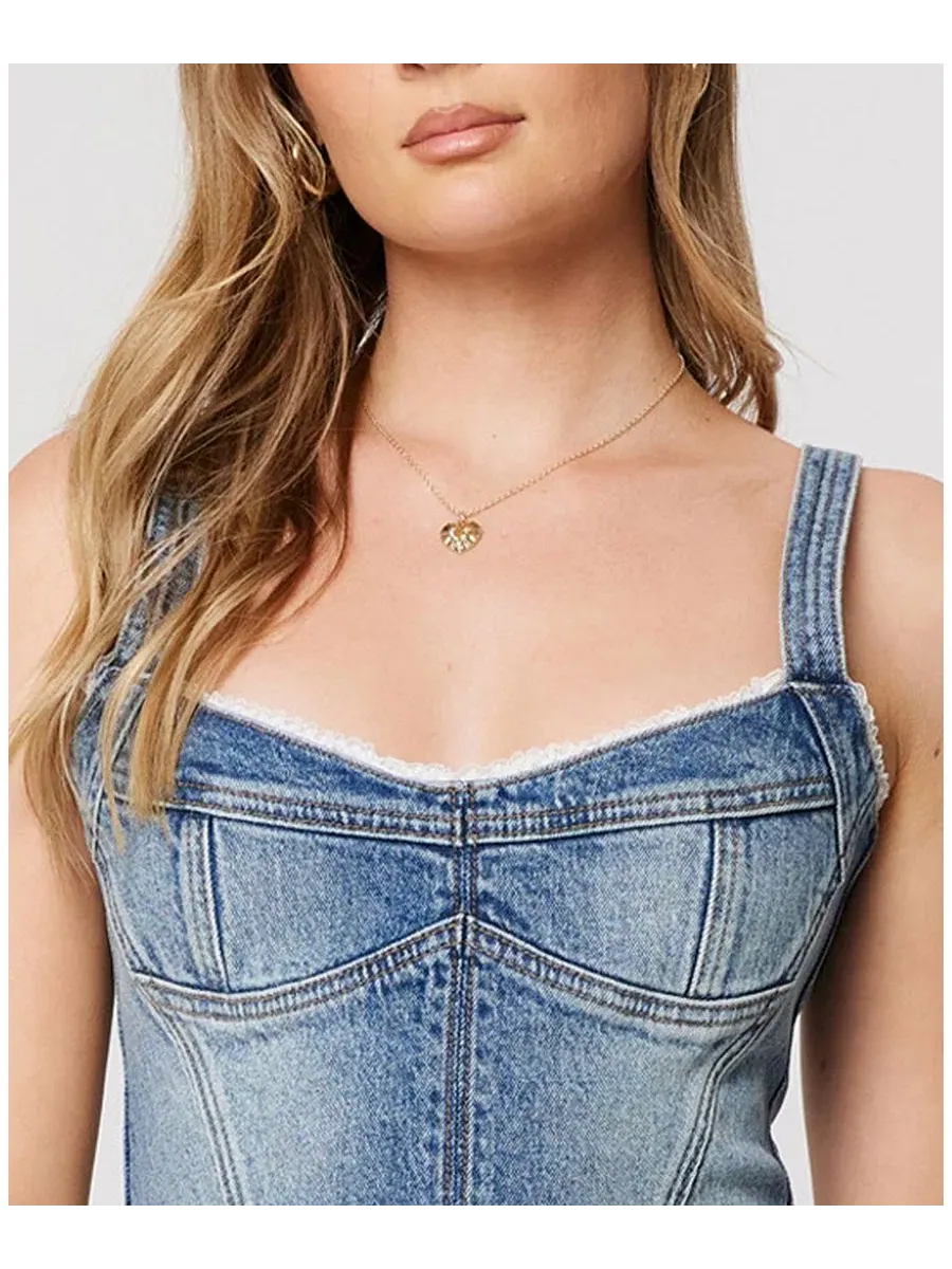 Женский топ Saloon Bodice Selena с V-образным вырезом и без рукавов Abrand, Selena — изображение 4 из 8