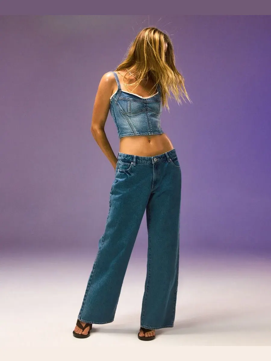 Женский топ Saloon Bodice Selena с V-образным вырезом и без рукавов Abrand, Selena — изображение 6 из 8
