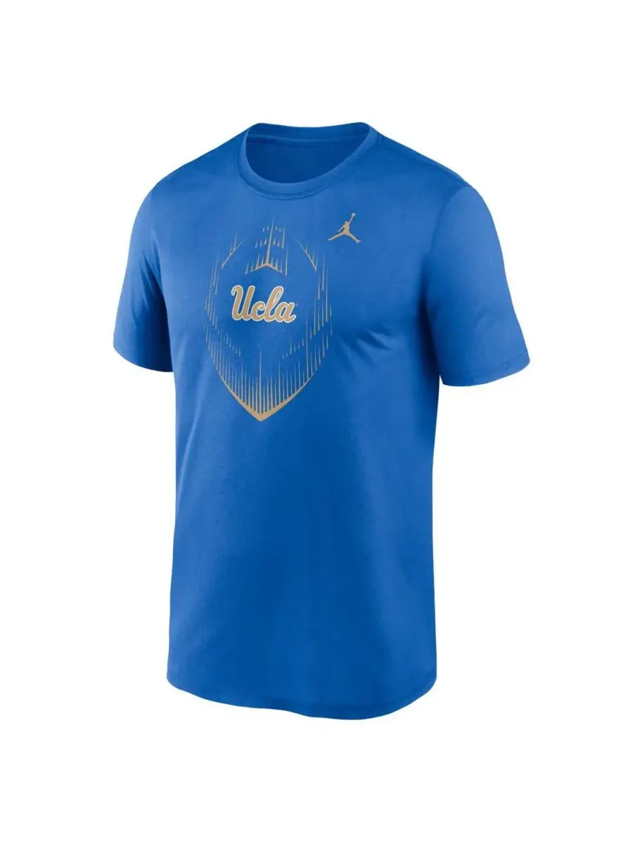 Jordan Мужская синяя футболка UCLA Bruins Primetime Legend Icon Performance — изображение 2 из 3, синий