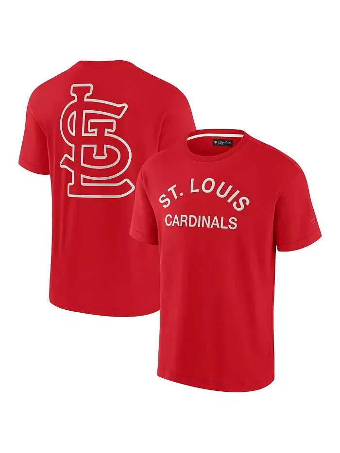 Мужская и женская футболка St. Louis Cardinals с коротким рукавом, супермягкая, красная Fanatics — изображение 1 из 3
