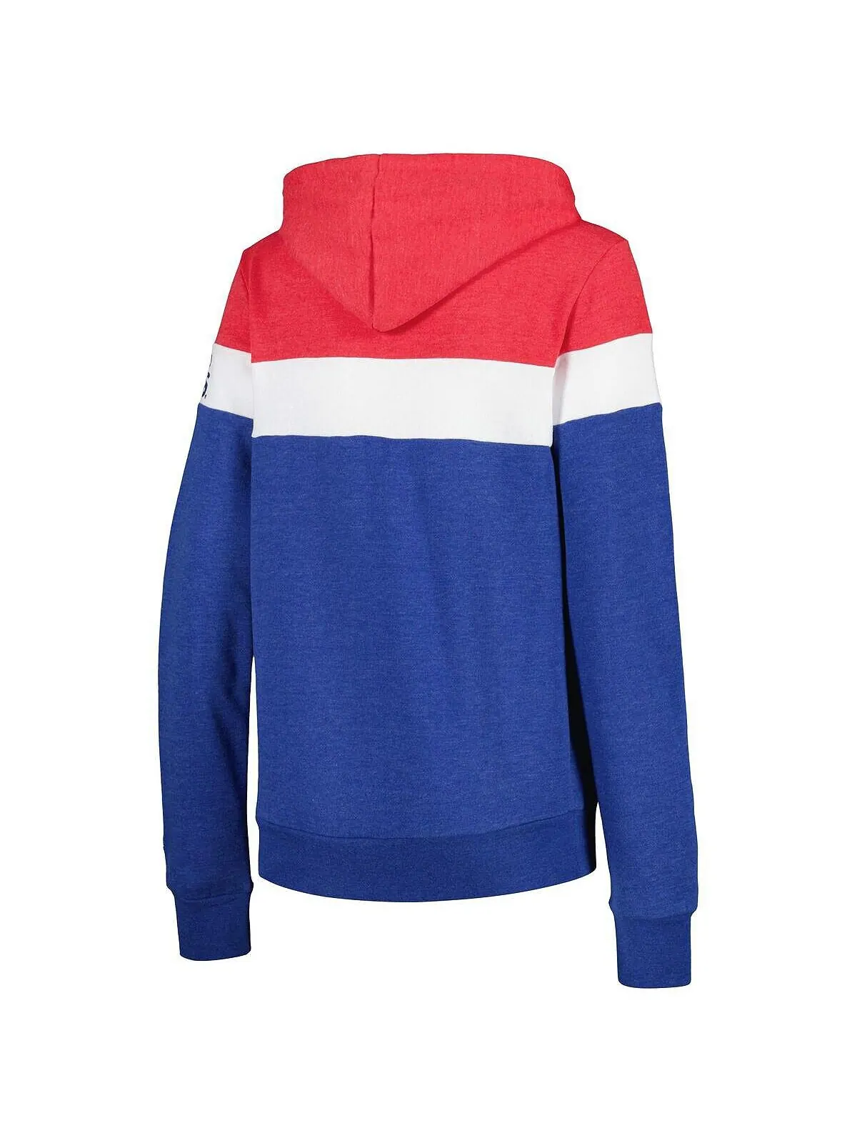 Женская куртка с капюшоном и молнией во всю длину Heather Royal Chicago Cubs с цветными блоками New — изображение 3 из 4