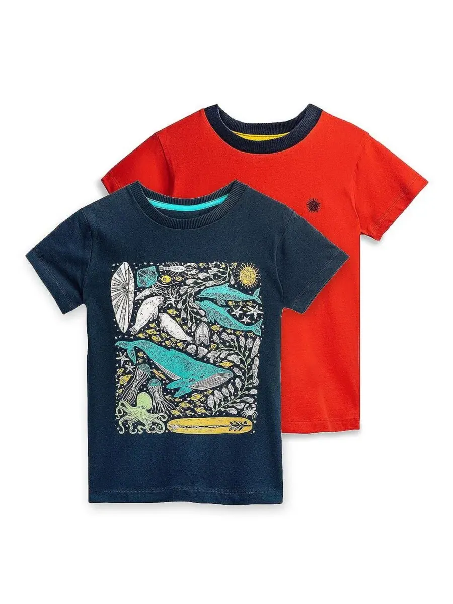 Комплект футболок с коротким рукавом, Slim Fit, Under the Sea Mightly
