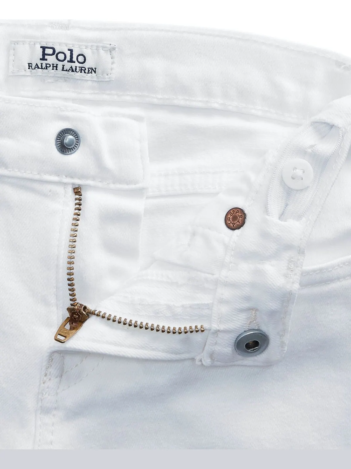 Узкие эластичные джинсы Big Boys Sullivan Polo Ralph Lauren — изображение 3 из 3, белый