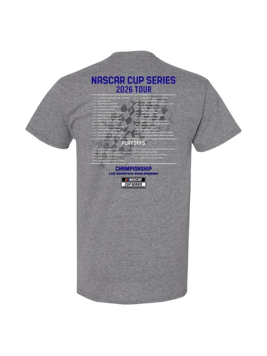 Hendrick Motorsports Team Collection Мужская футболка цвета «серый меланж» с изображением Чейза — изображение 2 из 3