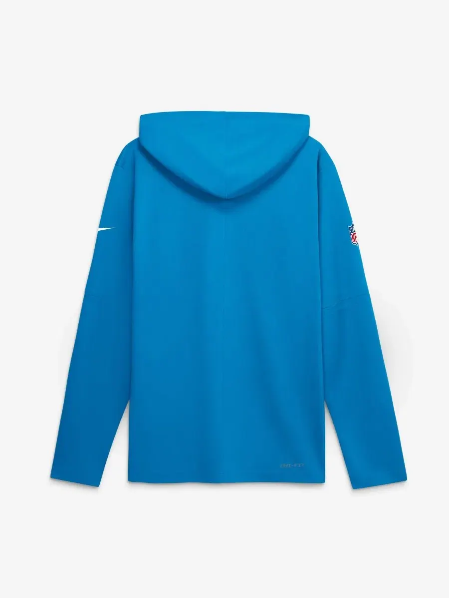 Футболка длинным рукавом с капюшоном Carolina Panthers Nike — изображение 2 из 2, синий