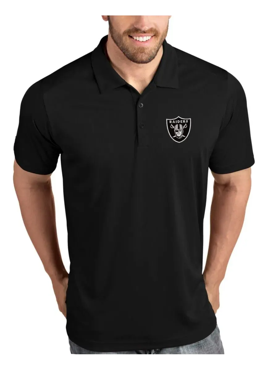 Мужское поло с принтом Tribute Las Vegas Raiders Antigua