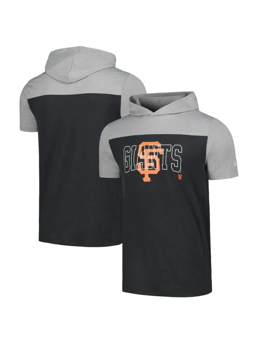 Худи-футболка с капюшоном San Francisco Giants Active Brushed New Era