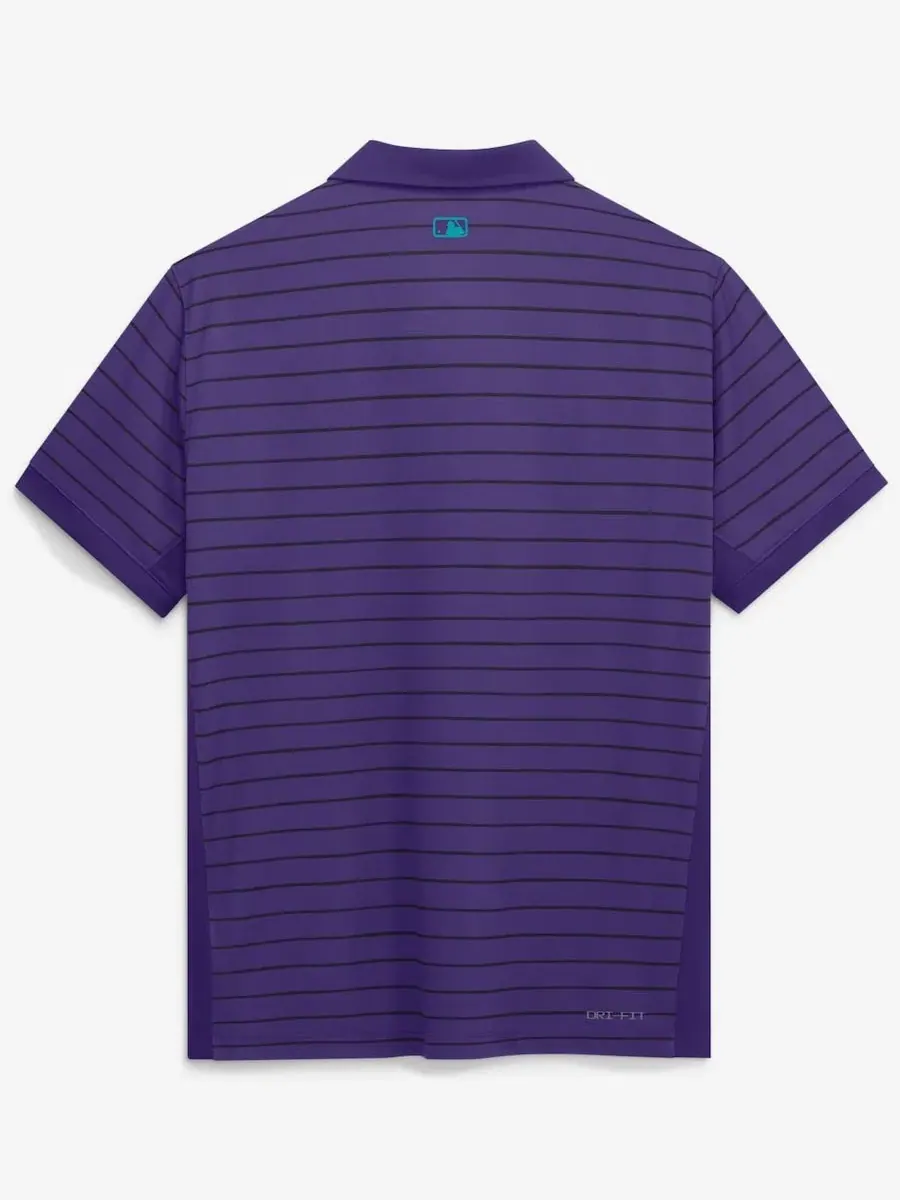 Поло с принтом Nike, модель Authentic Collection City Connect Striped Victory — изображение 2 из 2, фиолетовый черный