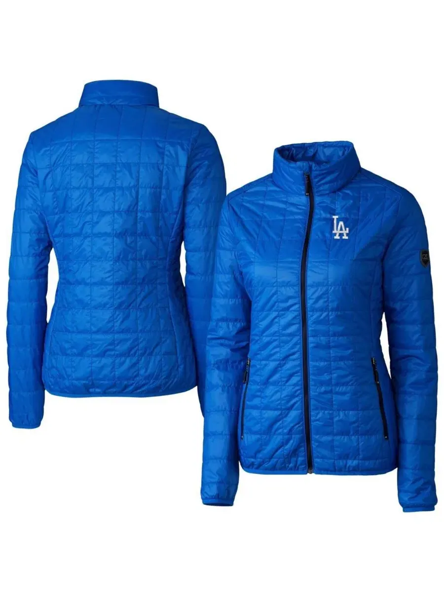 Женская утепленная пуховая куртка Royal Los Angeles Dodgers Rainier PrimaLoft Eco на молнии Cutter