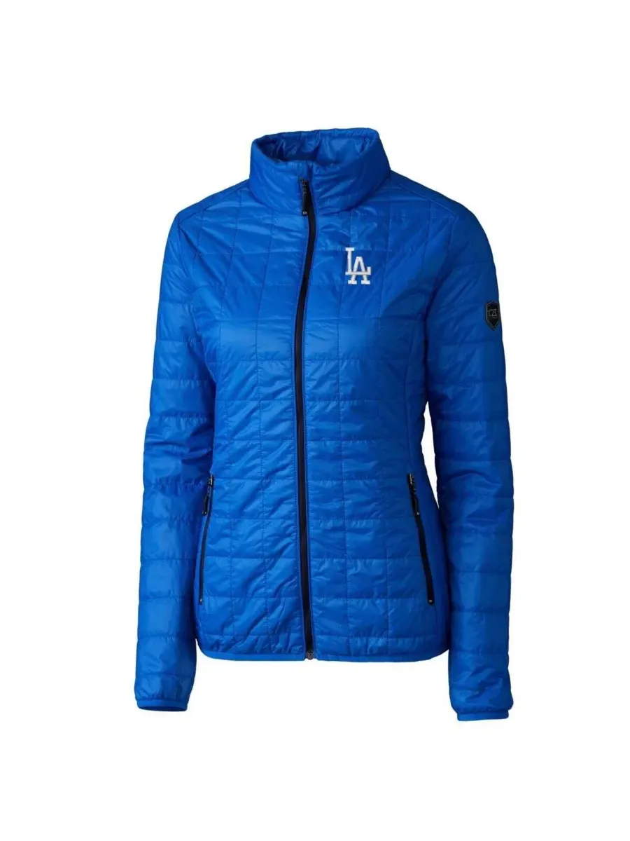 Женская утепленная пуховая куртка Royal Los Angeles Dodgers Rainier PrimaLoft Eco на молнии Cutter — изображение 2 из 3