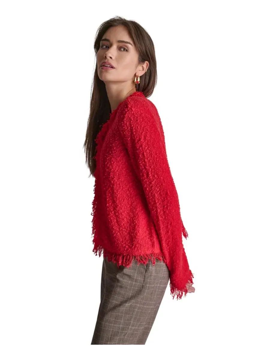 Жакет без воротника с открытым передом, с длинным рукавом BCBG, Fire Lily — изображение 3 из 6