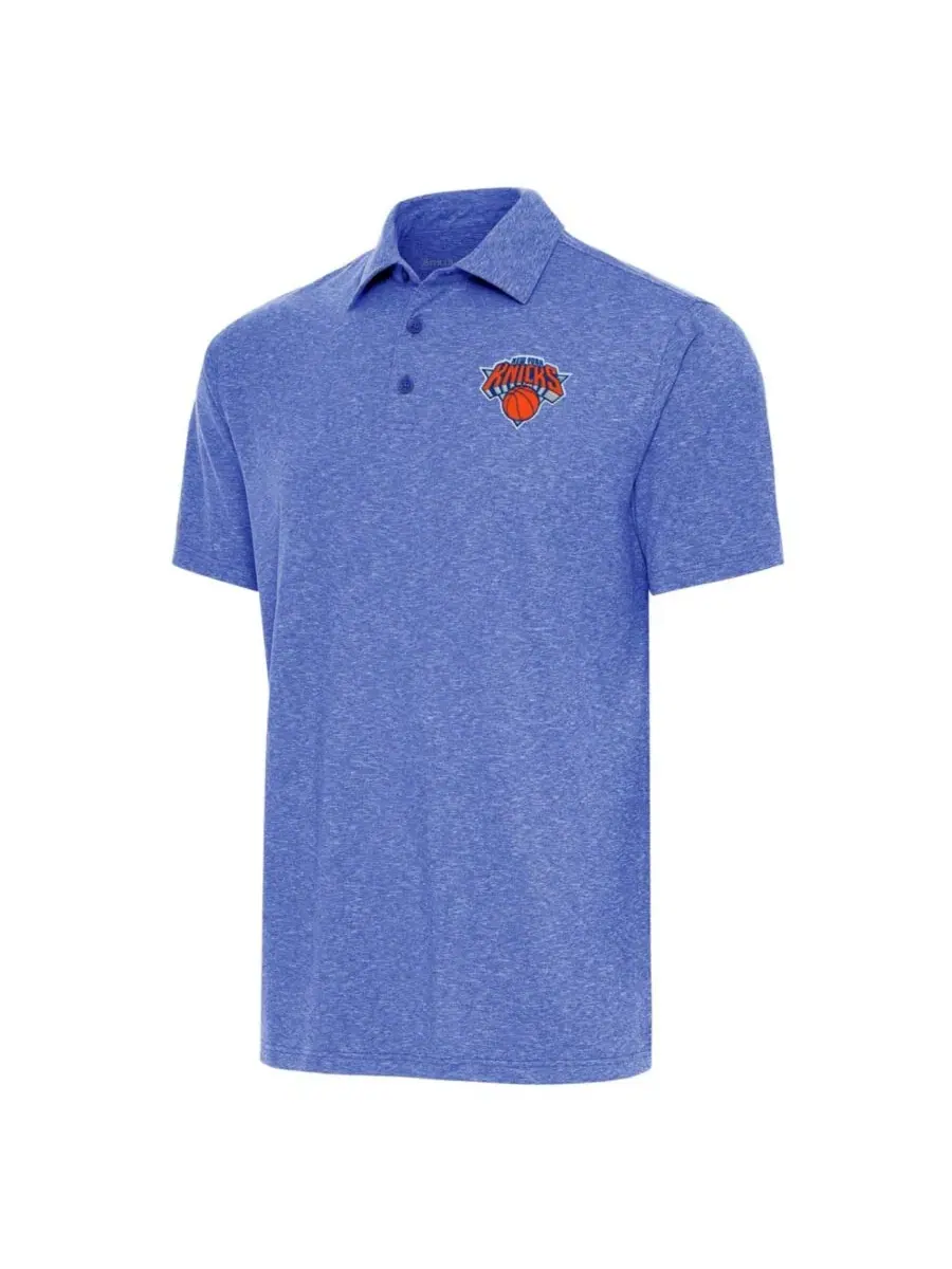 Поло с длинным рукавом New York Knicks Big & Tall Par 3 Antigua