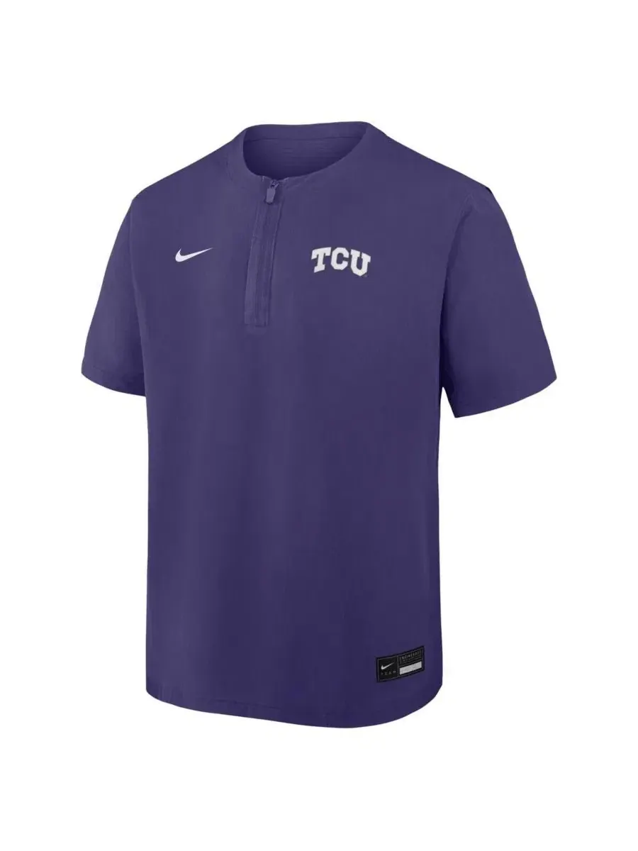 Ветровка с четверть-застежкой Nike Dri-FIT TCU Horned Frogs — изображение 2 из 3, фиолетовый