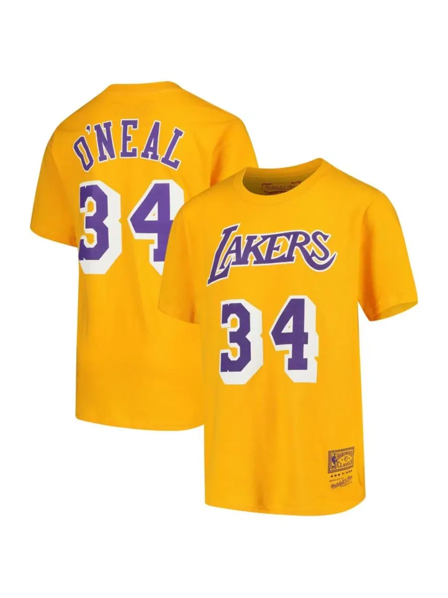 Футболка с именем и номером Shaquille O'Neal Mitchell & Ness