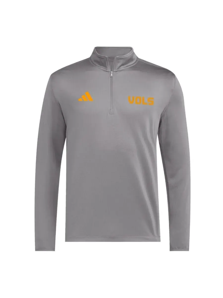 Свитшот с четверть-застежкой Ultimate365 Cozy, Tennessee Volunteers adidas — изображение 2 из 2, серый