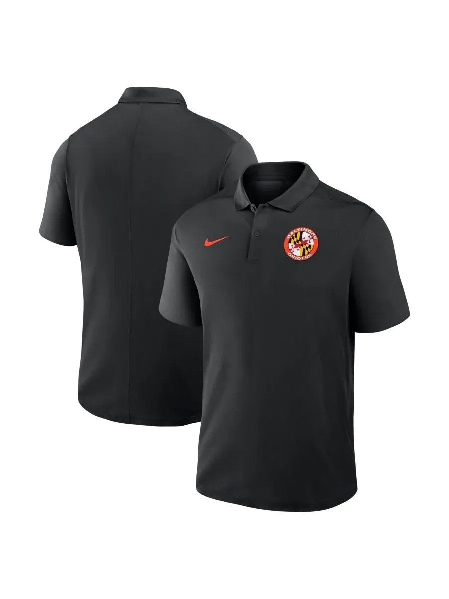 Мужская футболка-поло с вышитым логотипом команды Baltimore Orioles Nike