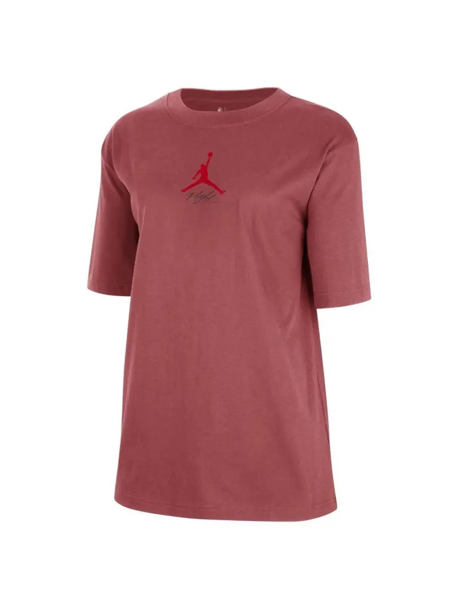 Футболка свободного кроя с принтом Atlanta Hawks Courtside Statement Edition Jordan — изображение 2 из 3, красный