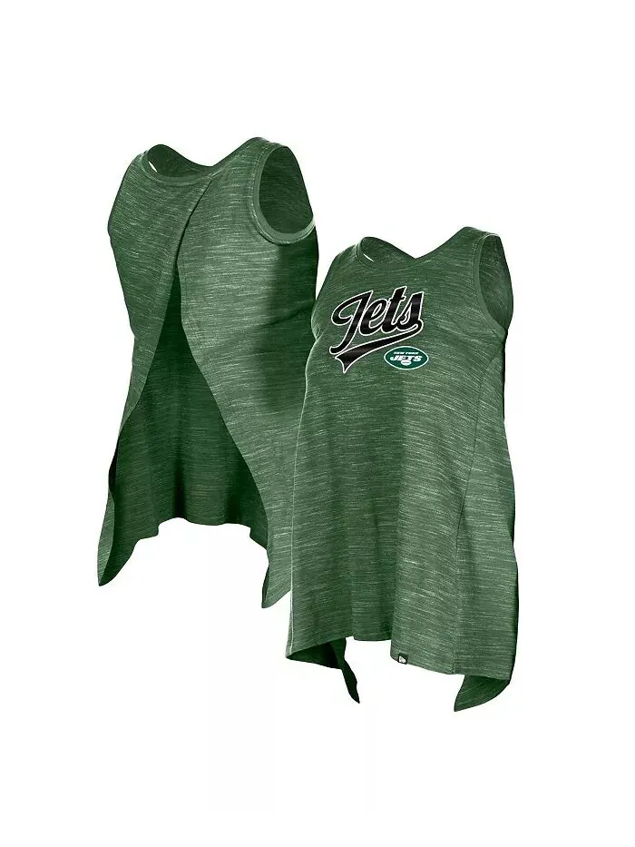 Женская зеленая майка New York Jets Space Dye Active New Era