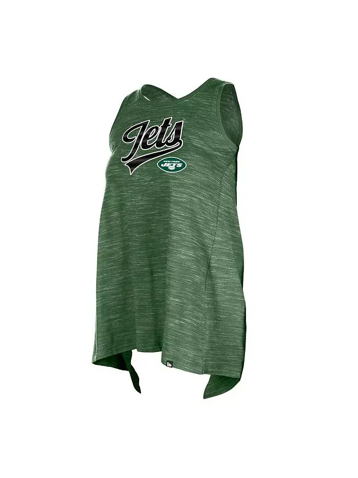 Женская зеленая майка New York Jets Space Dye Active New Era — изображение 3 из 3