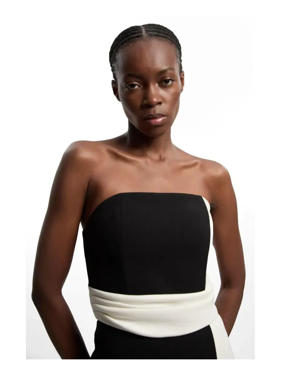 Комбинезон без рукавов с запахом Karen Millen, Mono — изображение 3 из 7