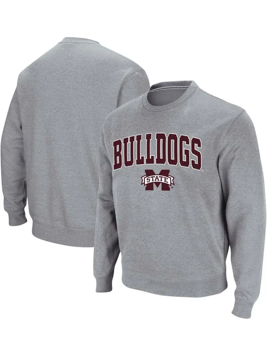 Мужская толстовка с круглым вырезом и логотипом команды Mississippi State Bulldogs Colosseum