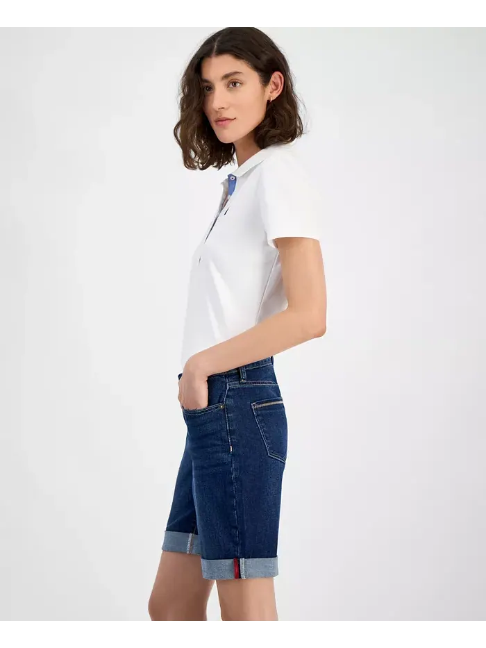 Женские джинсовые шорты с манжетами, длина 9" Nautica Jeans — изображение 2 из 4
