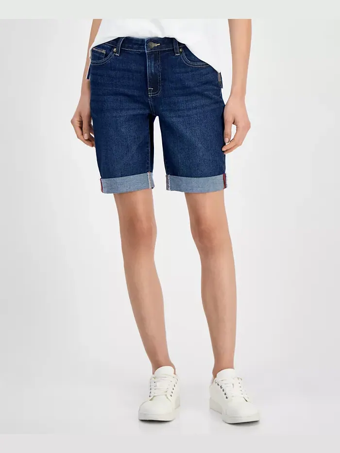Женские джинсовые шорты с манжетами, длина 9" Nautica Jeans — изображение 3 из 4