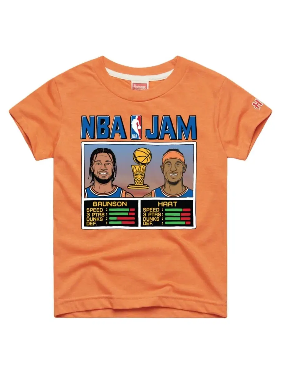 Футболка с принтом NBA Jam Jalen Brunson Josh Hart Homage