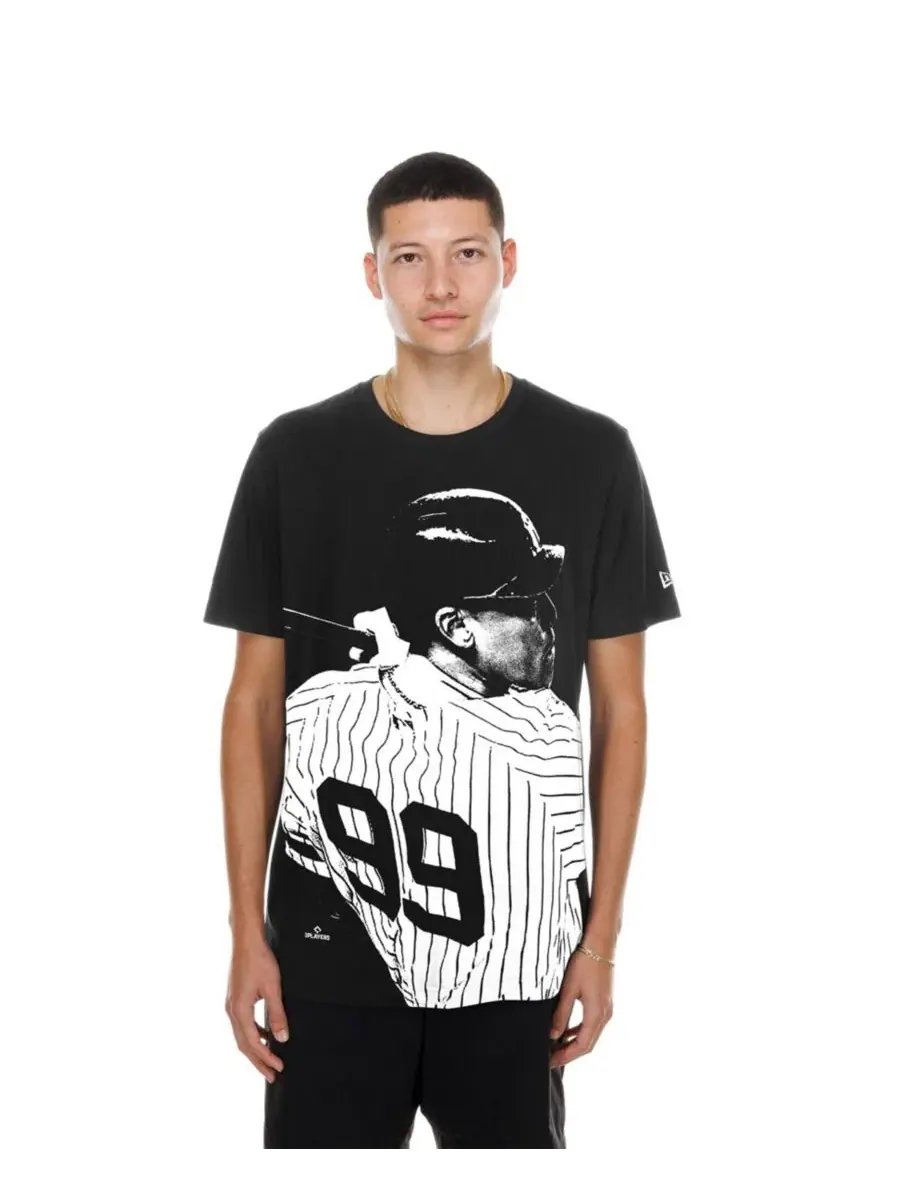 Футболка с графическим принтом Aaron Judge Black New York Yankees New Era