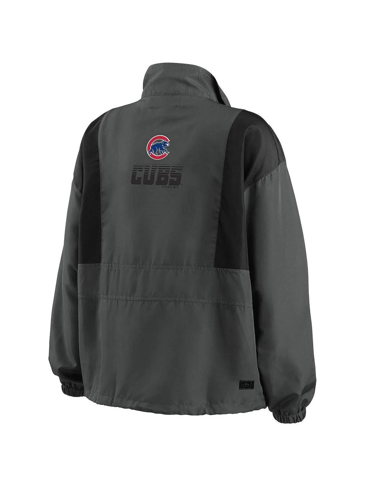 Женская темно-серая компактная куртка с молнией до половины Chicago Cubs WEAR by Erin Andrews — изображение 2 из 3