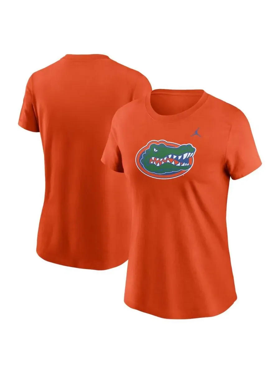 Jordan Женская оранжевая футболка с логотипом Florida Gators Primetime
