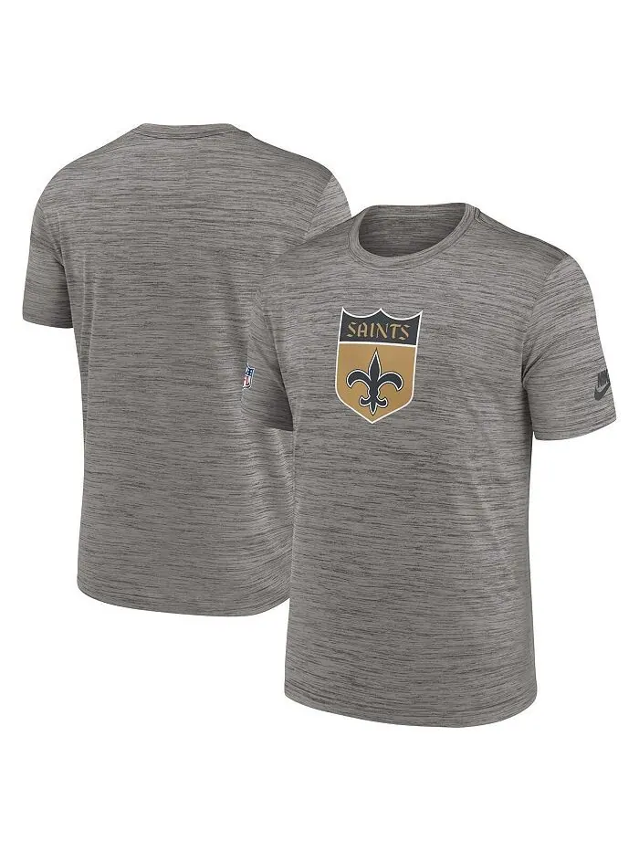 Мужская футболка цвета Хизер Темно-угольный New Orleans Saints 2023 с альтернативным логотипом