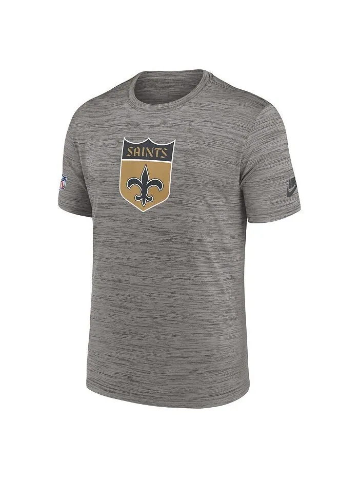 Мужская футболка цвета Хизер Темно-угольный New Orleans Saints 2023 с альтернативным логотипом — изображение 3 из 3