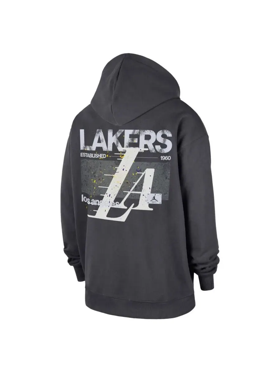 Худи с принтом Los Angeles Lakers Jordan — изображение 3 из 3, серый