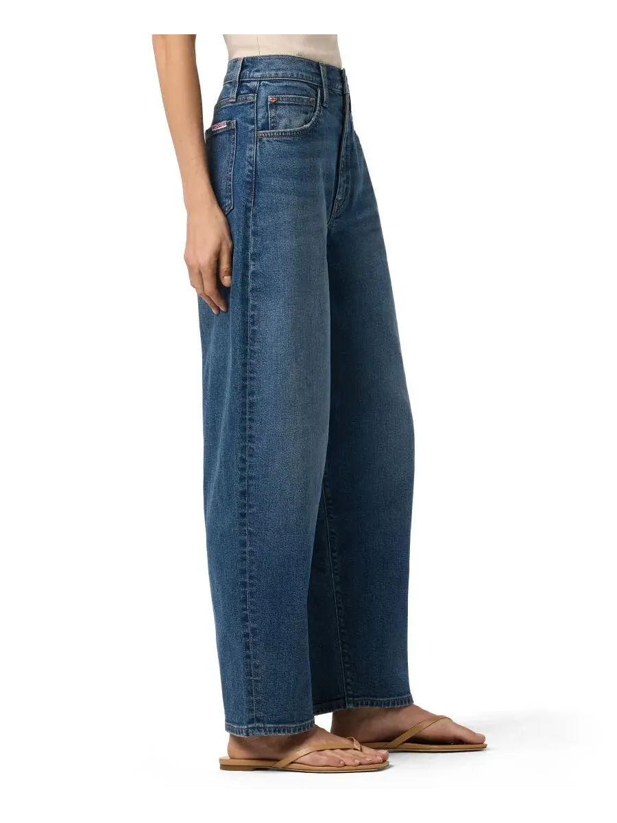 Джинсы с высокой посадкой и широкими штанинами, модель Barrel-Leg Hudson Jeans, Fergana — изображение 2 из 3