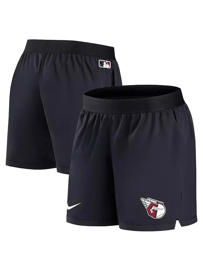 Женские темно-синие шорты Cleveland Guardians Authentic Collection Team Performance Nike — изображение 2 из 4