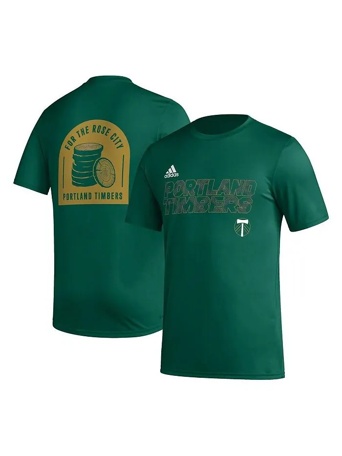 Мужская зеленая футболка Portland Timbers Team Jersey с крючками AEROREADY adidas