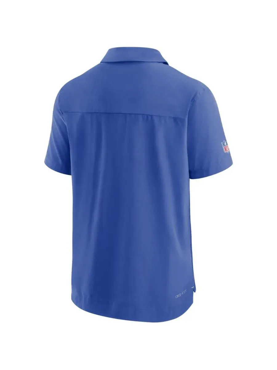 Мужская поло-рубашка Royal Indianapolis Colts Sideline Lockup Performance Nike — изображение 3 из 3, белый